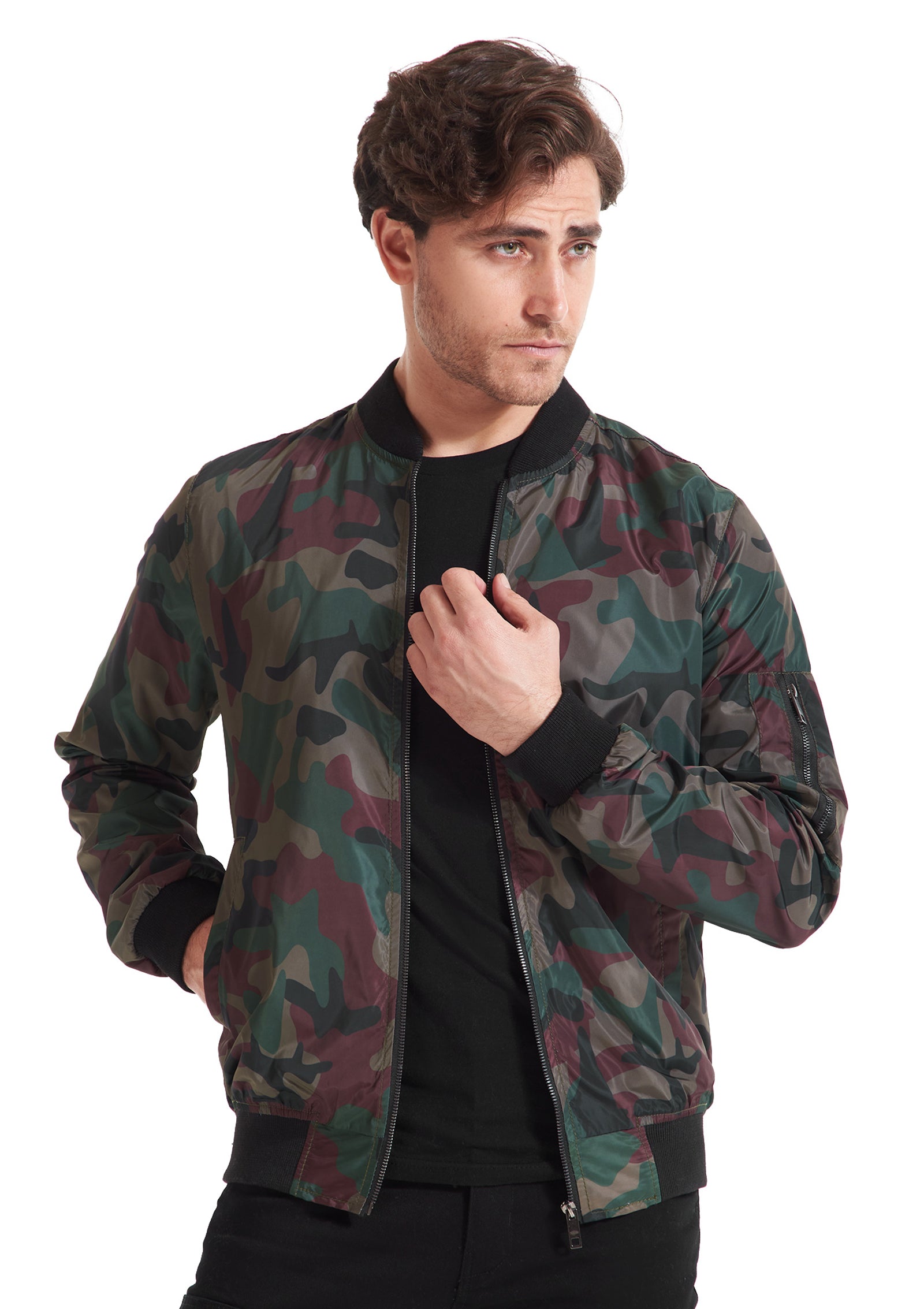 Olive waterproof Jacket Zipper Army